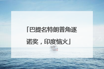 巴提名特朗普角逐诺奖，印度恼火