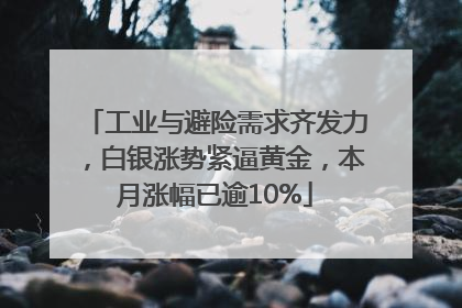 工业与避险需求齐发力，白银涨势紧逼黄金，本月涨幅已逾10%
