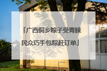 广西侗乡粽子受青睐 民众巧手包粽赶订单