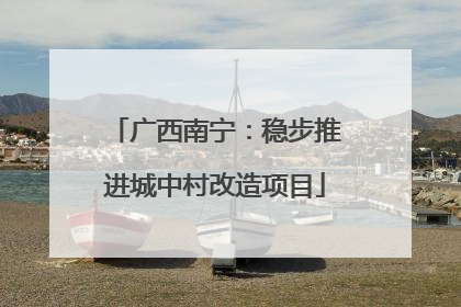 广西南宁：稳步推进城中村改造项目