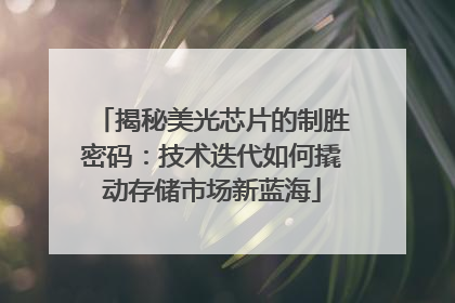 揭秘美光芯片的制胜密码：技术迭代如何撬动存储市场新蓝海