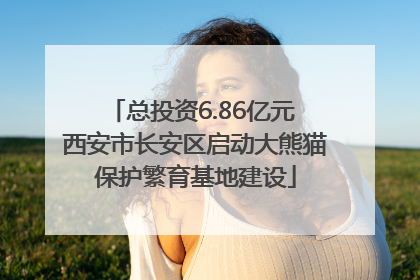 总投资6.86亿元 西安市长安区启动大熊猫保护繁育基地建设
