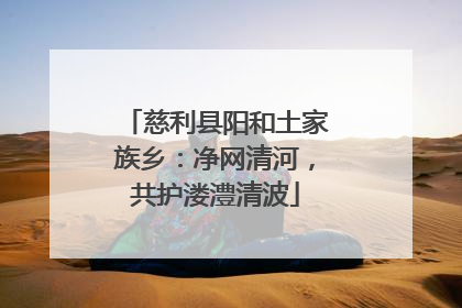 慈利县阳和土家族乡：净网清河，共护溇澧清波
