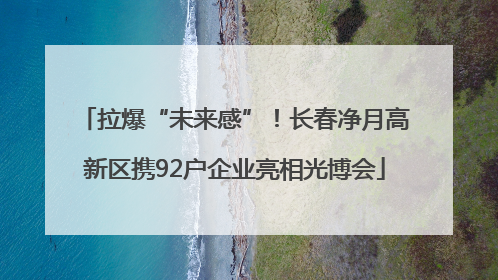 拉爆“未来感”！长春净月高新区携92户企业亮相光博会