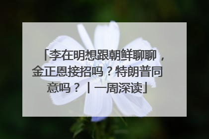 李在明想跟朝鲜聊聊，金正恩接招吗？特朗普同意吗？丨一周深读