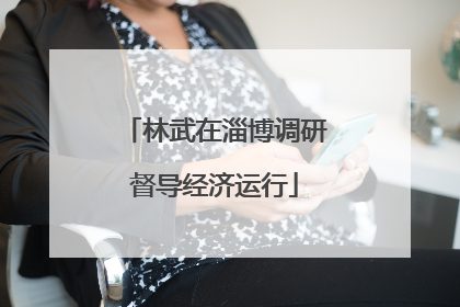林武在淄博调研督导经济运行