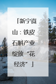 新宁崀山：铁皮石斛产业绽放“花经济”