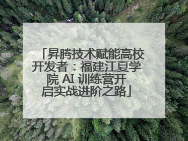 昇腾技术赋能高校开发者：福建江夏学院 AI 训练营开启实战进阶之路