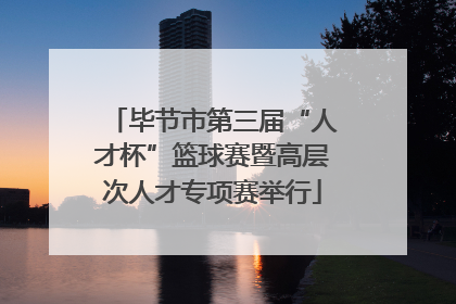 毕节市第三届“人才杯”篮球赛暨高层次人才专项赛举行