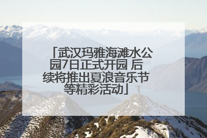 武汉玛雅海滩水公园7日正式开园 后续将推出夏浪音乐节等精彩活动