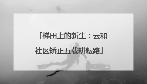 梯田上的新生：云和社区矫正五载耕耘路