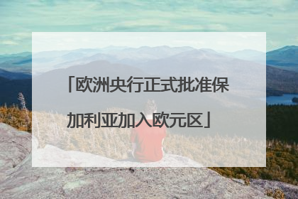 欧洲央行正式批准保加利亚加入欧元区
