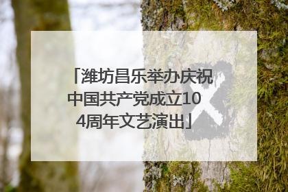 潍坊昌乐举办庆祝中国共产党成立104周年文艺演出