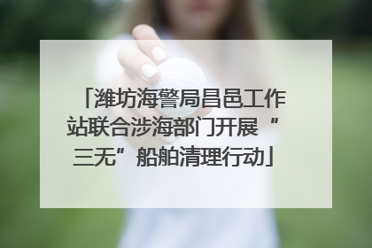 潍坊海警局昌邑工作站联合涉海部门开展“三无”船舶清理行动