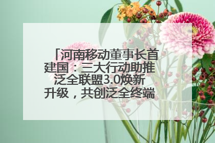河南移动董事长首建国：三大行动助推泛全联盟3.0焕新升级，共创泛全终端万亿级产业生态