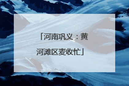 河南巩义：黄河滩区麦收忙