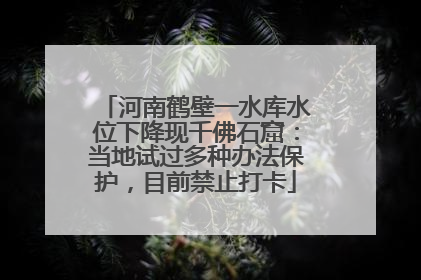 河南鹤壁一水库水位下降现千佛石窟：当地试过多种办法保护，目前禁止打卡