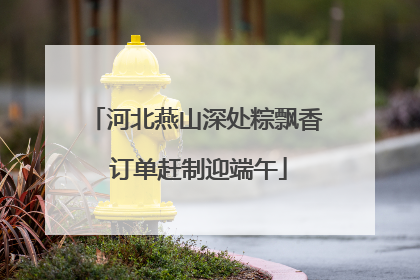 河北燕山深处粽飘香 订单赶制迎端午