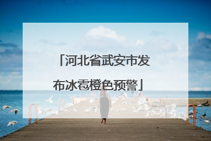 河北省武安市发布冰雹橙色预警