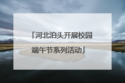 河北泊头开展校园端午节系列活动