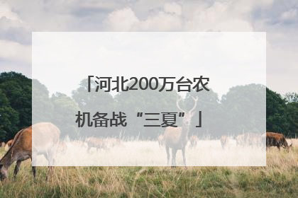 河北200万台农机备战“三夏”