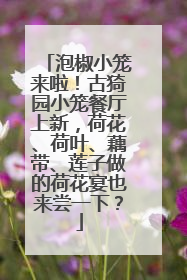 泡椒小笼来啦！古猗园小笼餐厅上新，荷花、荷叶、藕带、莲子做的荷花宴也来尝一下？