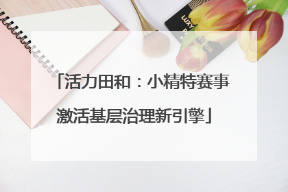 活力田和：小精特赛事激活基层治理新引擎