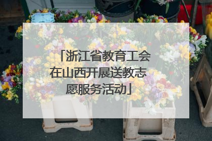 浙江省教育工会在山西开展送教志愿服务活动