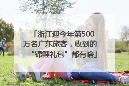 浙江迎今年第500万名广东旅客，收到的“锦鲤礼包”都有啥