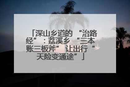 深山乡道的 “治路经”：荔溪乡 “三本账三板斧” 让出行“天险变通途”