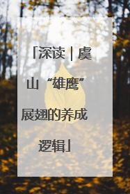 深读｜虞山“雄鹰”展翅的养成逻辑