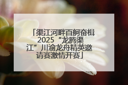 渠江河畔百舸奋楫 2025“龙腾渠江”川渝龙舟精英邀请赛激情开赛