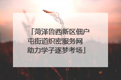 菏泽鲁西新区佃户屯街道织密服务网 助力学子逐梦考场