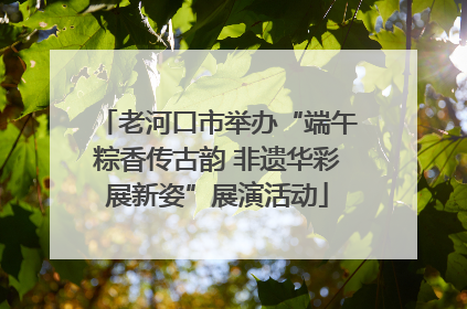 老河口市举办“端午粽香传古韵 非遗华彩展新姿”展演活动