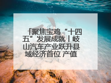 聚焦宝鸡“十四五”发展成就丨岐山汽车产业跃升县域经济首位 产值突破205亿 占规上工业75%