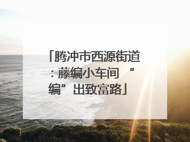 腾冲市西源街道：藤编小车间 “编”出致富路