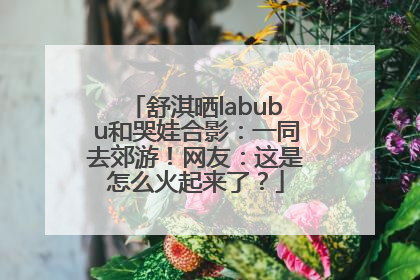 舒淇晒labubu和哭娃合影：一同去郊游！网友：这是怎么火起来了？