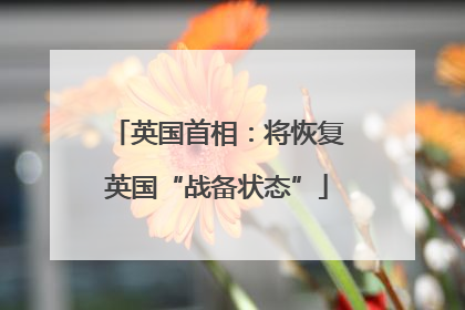英国首相：将恢复英国“战备状态”