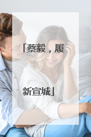 蔡毅，履新宣城