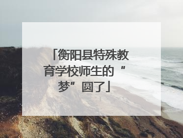 衡阳县特殊教育学校师生的“梦”圆了