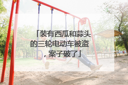 装有西瓜和蒜头的三轮电动车被盗，案子破了