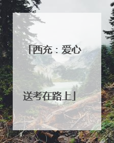 西充：爱心送考在路上
