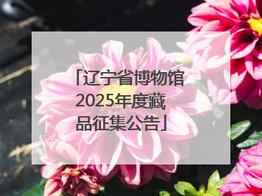 辽宁省博物馆2025年度藏品征集公告