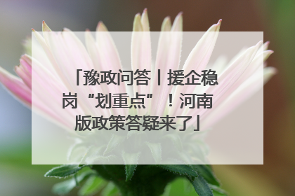 豫政问答丨援企稳岗“划重点”！河南版政策答疑来了