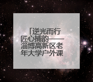 逆光而行 匠心捕韵——淄博高新区老年大学户外课堂解码光影美学密码