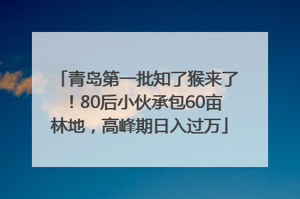青岛第一批知了猴来了！80后小伙承包60亩林地，高峰期日入过万