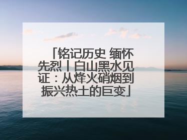 铭记历史 缅怀先烈丨白山黑水见证：从烽火硝烟到振兴热土的巨变