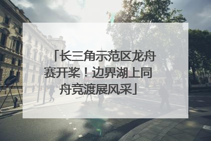长三角示范区龙舟赛开桨！边界湖上同舟竞渡展风采