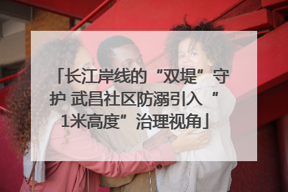 长江岸线的“双堤”守护 武昌社区防溺引入“1米高度”治理视角