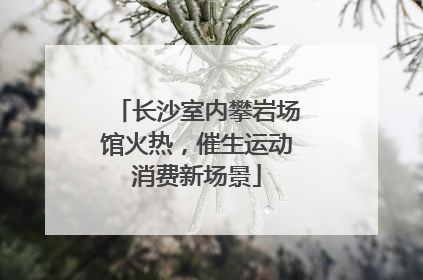 长沙室内攀岩场馆火热，催生运动消费新场景